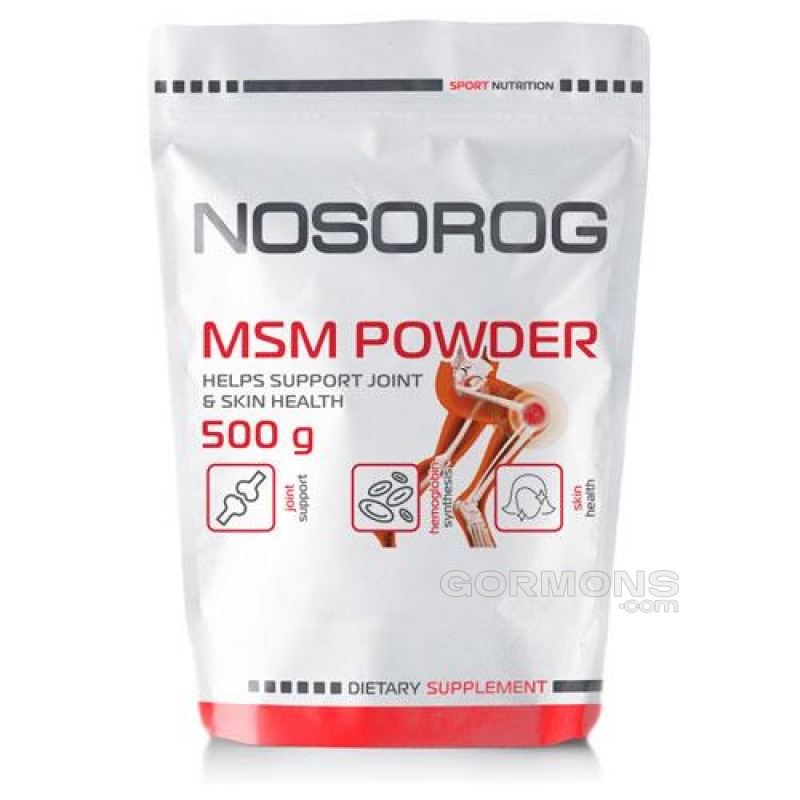 Для суглобів і зв'язок Nosorog MSM Powder, 500 г