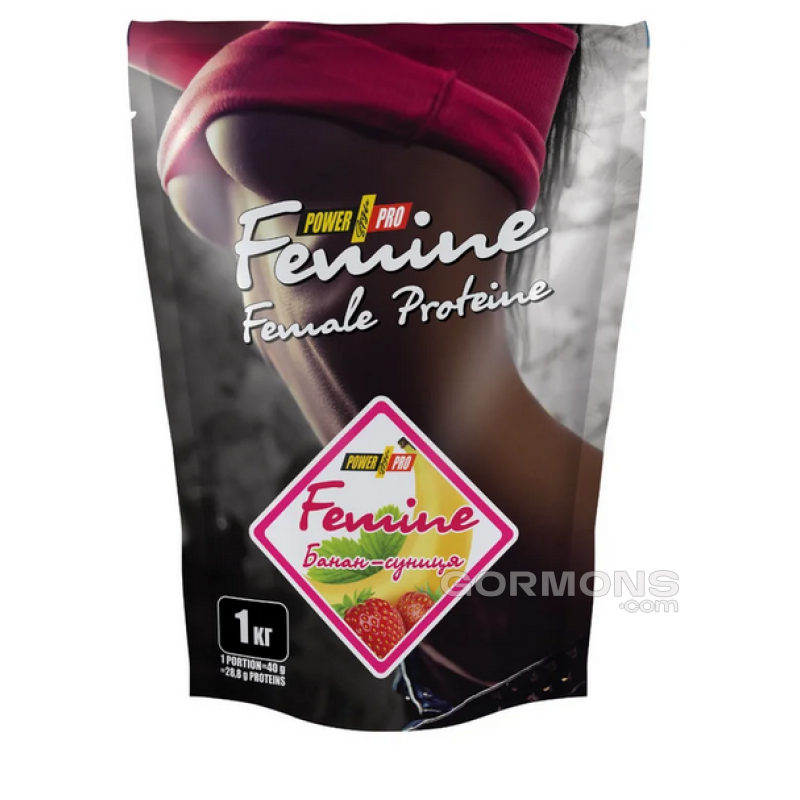 Протеин Power Pro Protein Femine банан-земляника 1 кг