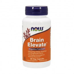 Здорова активність мозку та захист від вільних радикалів Now Foods Brain Elevate 120caps