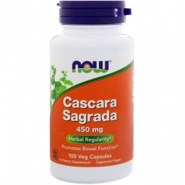 Засіб для здорової роботи кишківника Каскара Саграда NOW Foods Cascara Sagrada 450mg 100caps