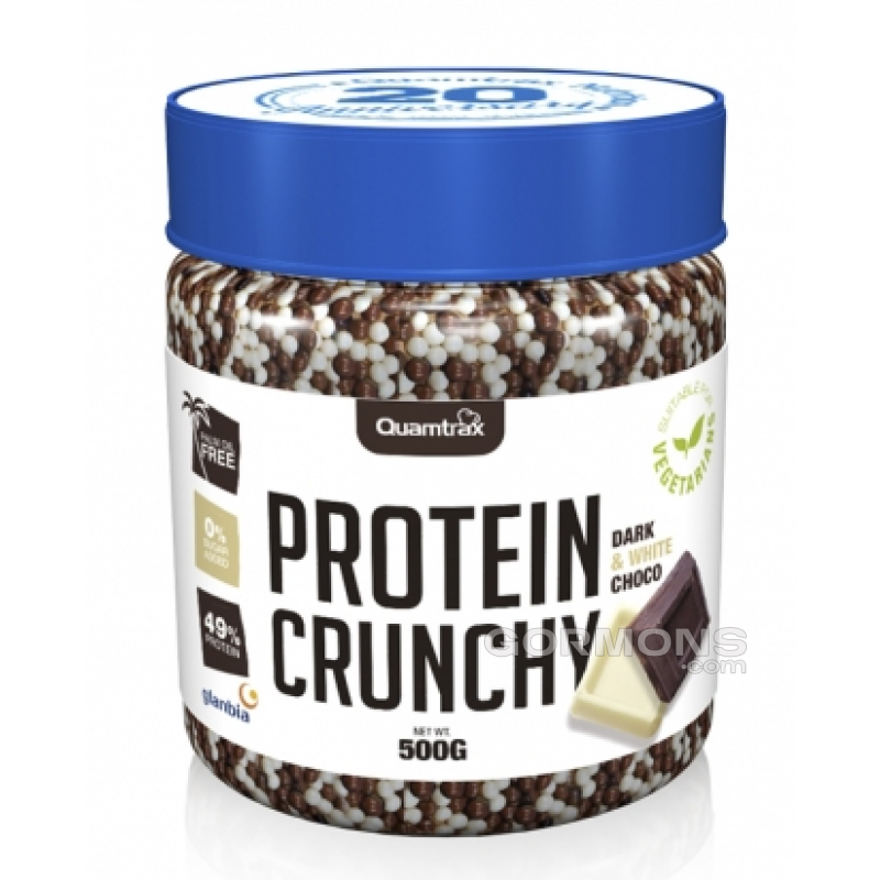 Кульки з екструдованих злаків, із шоколадними цукерками Quamtrax Protein Crunchy 500 г