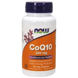 Антиоксидант NOW Foods CoQ10 200mg caps 60
