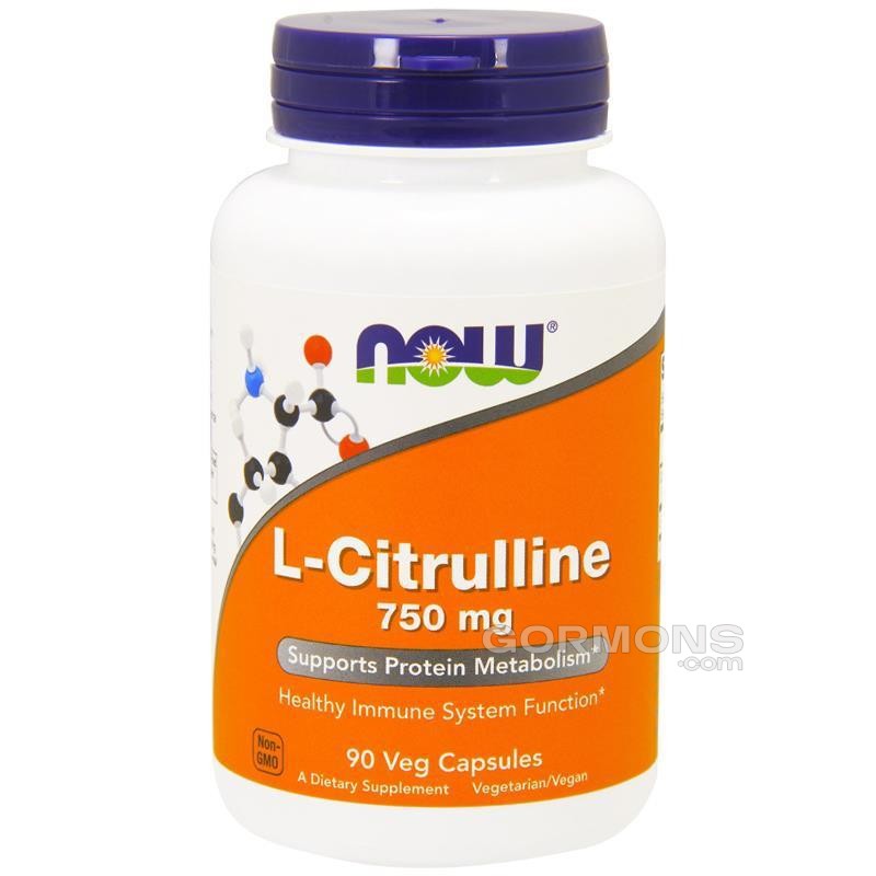 Амінокислота NOW Foods L-Citrulline 750mg 90caps