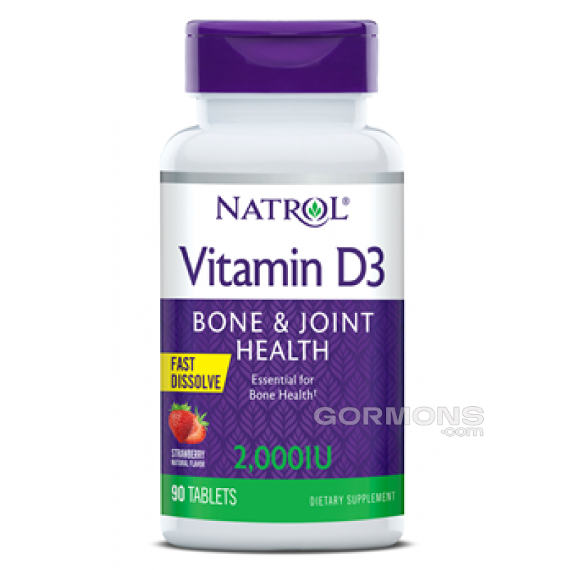 Natrol Vitamin D3 2,000 IU Straw - 90 таб