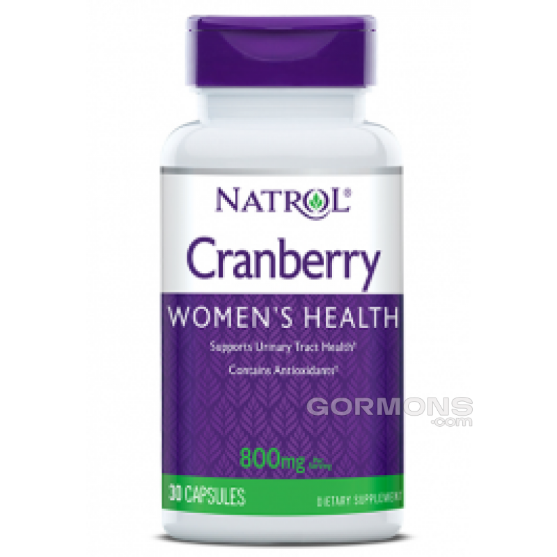 Журавлина, здоров'я сечових шляхів і сечового міхура Natrol Cranberry Extract 800mg - 30 кап