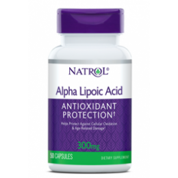 Сжигание жира, антиоксидант Natrol ALA 300 50 caps
