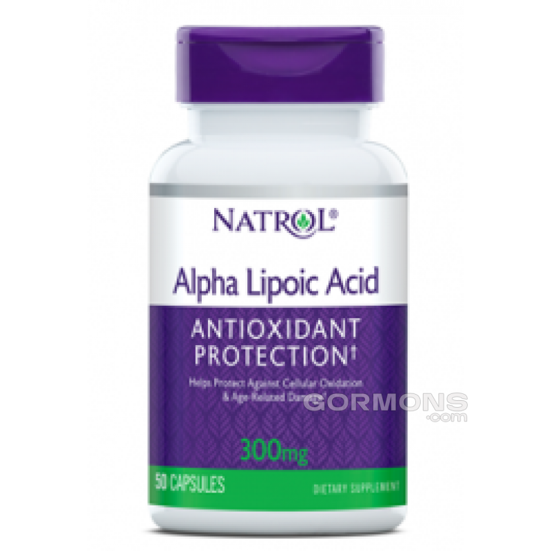 Спалювання жиру, антиоксидант Natrol ALA 300 50 caps