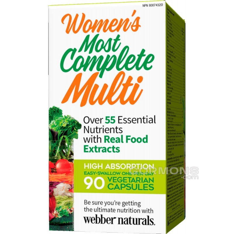 Вітаміни для жінок Webber Naturals — Womens Most Complete Multi (90 caps)