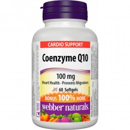 Антиоксидант Webber Naturals — Coenzyme Q10 100mg (60 softgels)