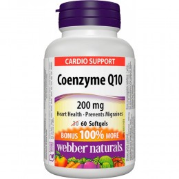 Антиоксидант Webber Naturals — Coenzyme Q10 200mg (60 softgels)