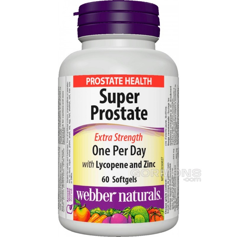 Prostate Support Formula Webber Naturals - Super Prostate (60 softgels)
