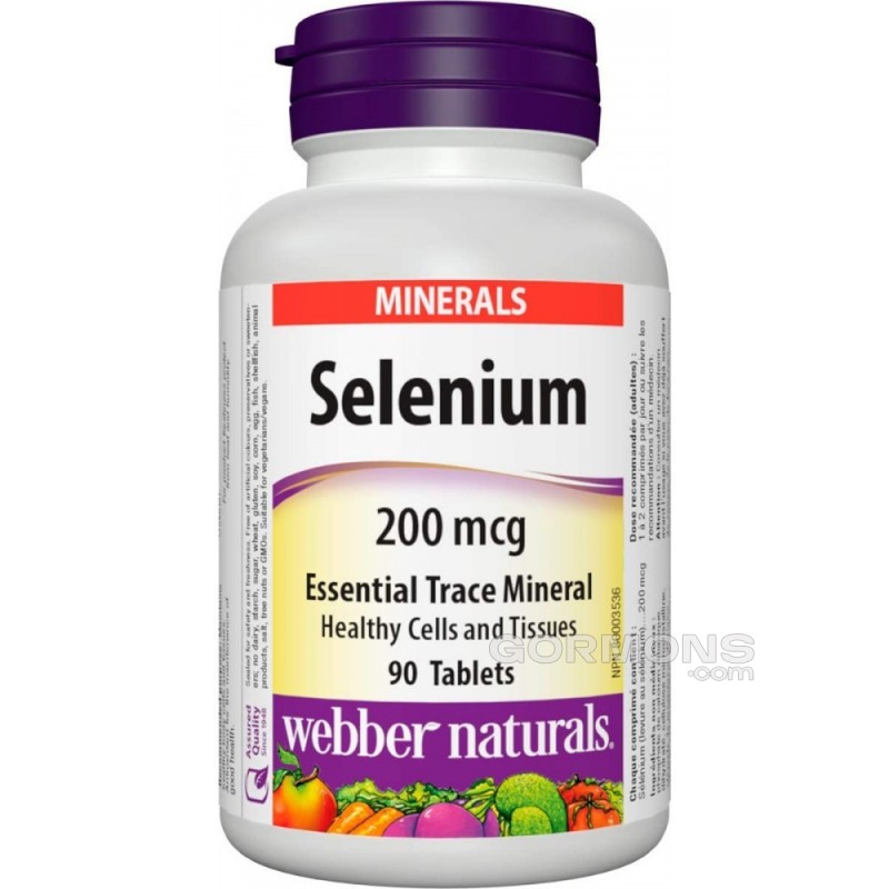 Витамины Webber Naturals - Selenium 200mcg (90 tablets)