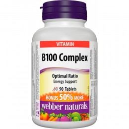 Вітамін Б комплекс Webber Naturals - B100 Complex (90 tabs)