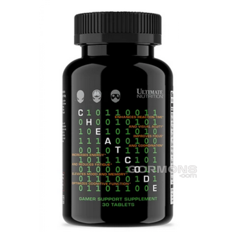 Посилення ментальну фокусування і уваги, жироспалювач Ultimate Nutrition Cheat Code - 30 таб