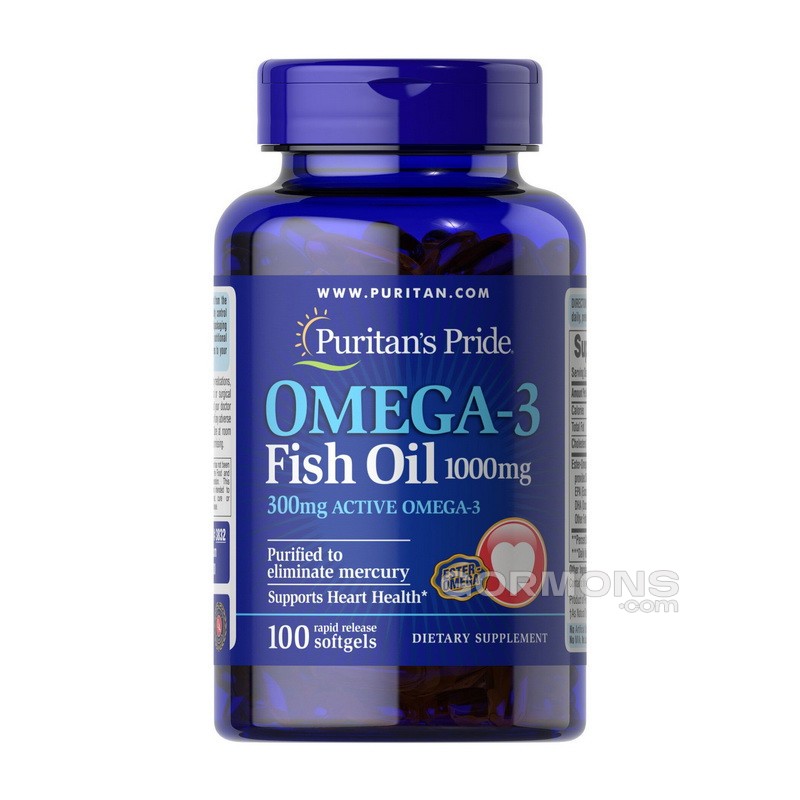 Риб'ячий жир Puritan's Pride Omega 3 Fish Oil 1000mg 100 caps