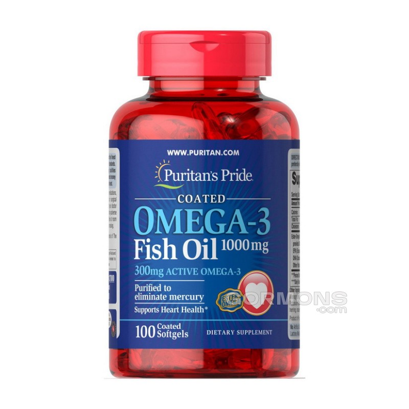 Риб'ячий жир Puritan's Pride Omega 3 Fish Oil 1000mg 100 caps
