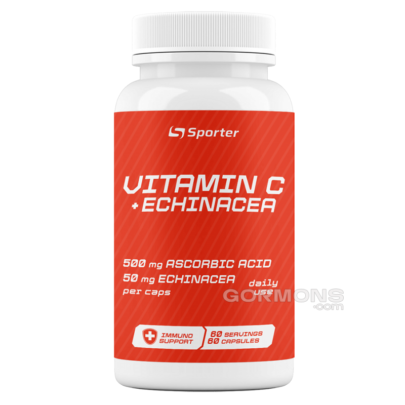 Вітамін Ц Sporter Vitamin C + Echinacea - 60 капс