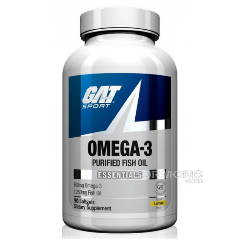 Риб'ячий жир GAT SPORT Омега-3 1250 cocentrate (Lemon) - 90 софт гель
