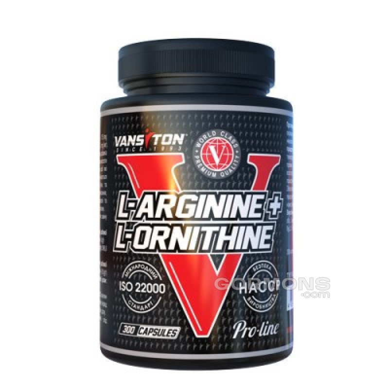 Аргинин Vansiton L-Аргінін - L-Орнітин - 300 капс