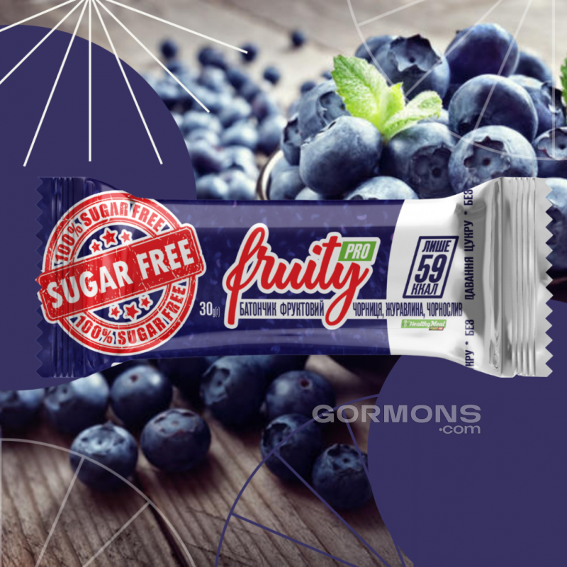 Фруктові батончики Power Pro Healthe Meal фруктові (Чорниця ,Журавлина,Чорнослив) 20х30г