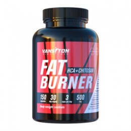 Жироспалювач Vansiton Fat burner HCA + Хітозан 150 капсул