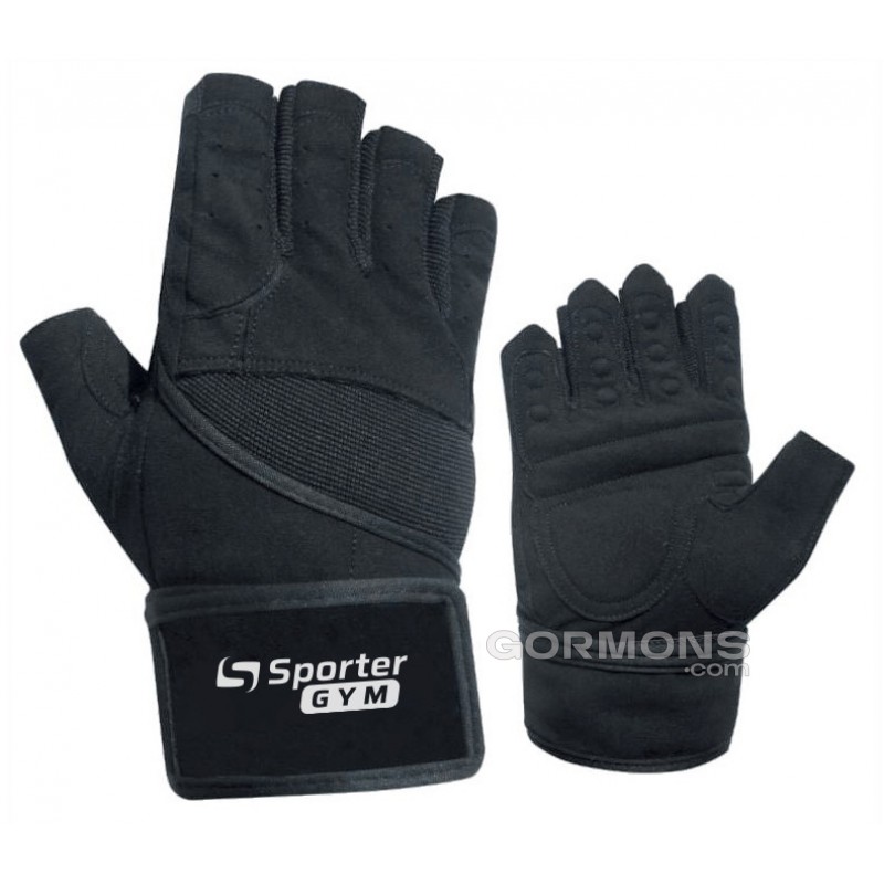 Перчатки для фитнеса Sporter Перчатки Men (MFG-222.7 B)-Full Black