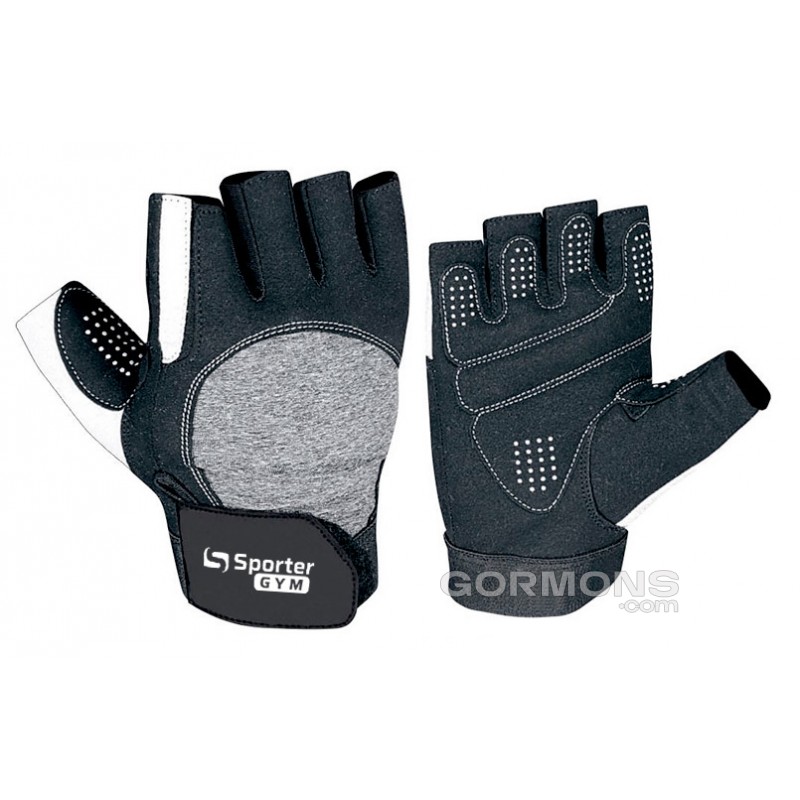 Перчатки для фитнеса Sporter Перчатки Women (MFG-237.7 A) - Black/White