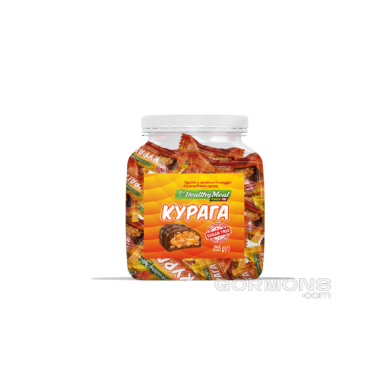 Протеиновые конфеты Power Pro с курагой и арахисом в глазури sugar free 255g