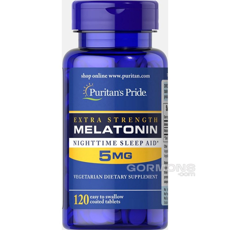 Улучшение сна Puritans Pride Melatonin 5 mg 120tabs