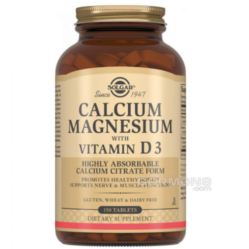 Solgar Calcium Magnesium with Vitamin D3 - 150 Tab