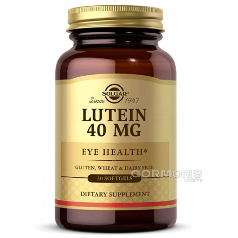 Здоровье глаз Solgar Lutein 40mg - 30 softgels