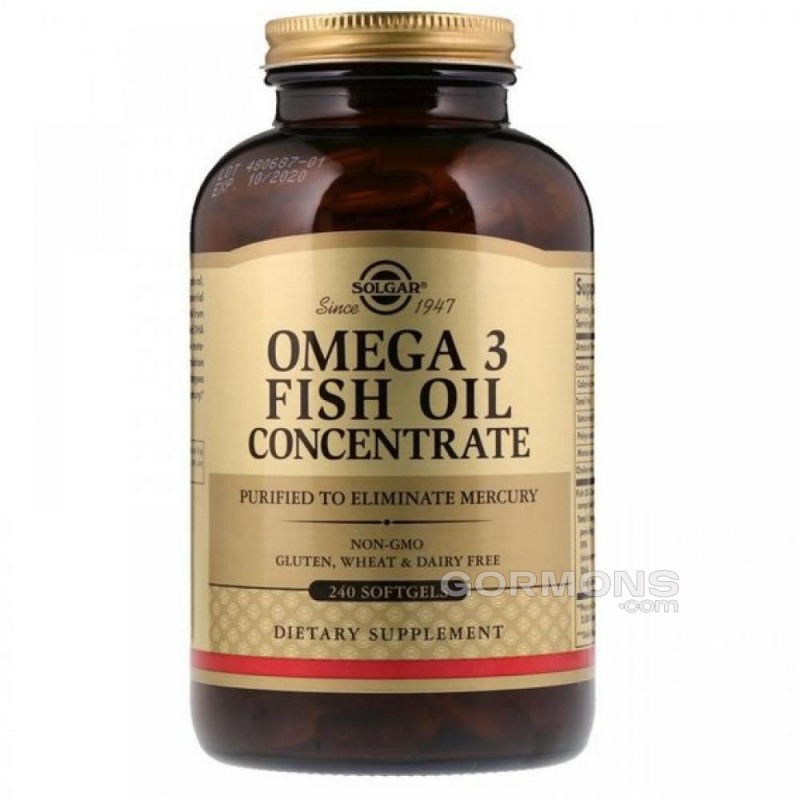 Рыбий жир Solgar Omega 3 Fish Oil Concent - 240 softgels