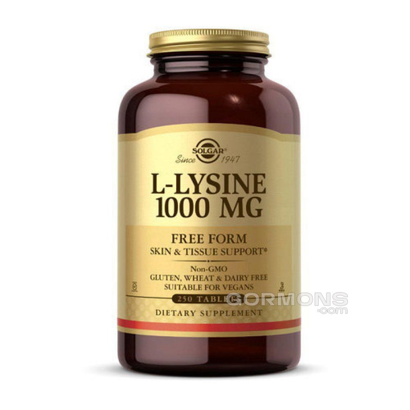 Амінокислоти Solgar L-Lysine 1000 mg - 250 tab