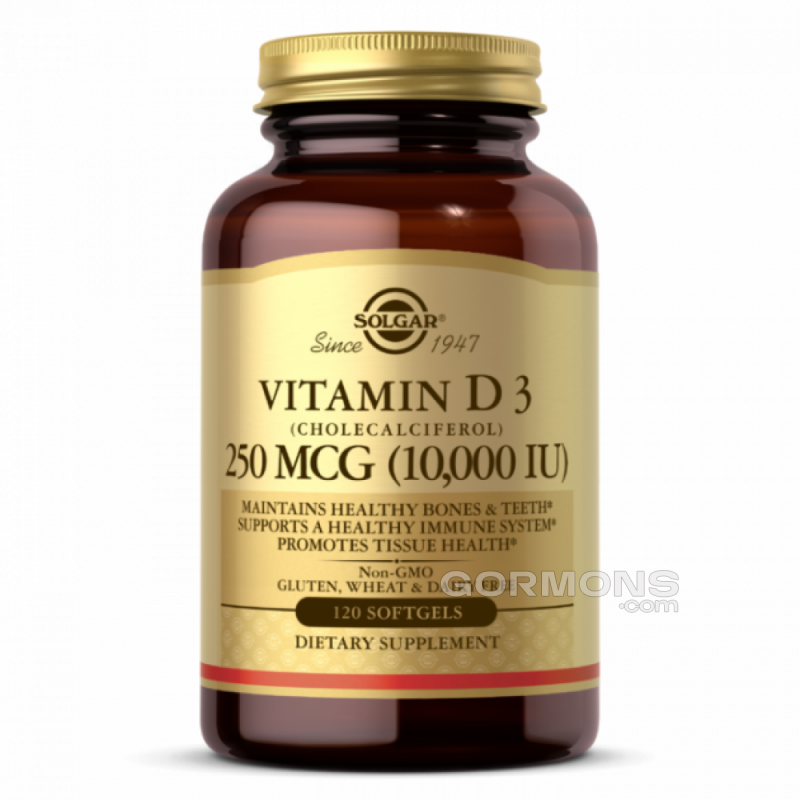 Вітамін Д3 Solgar Vit D3 10000 IU - 120 softgels