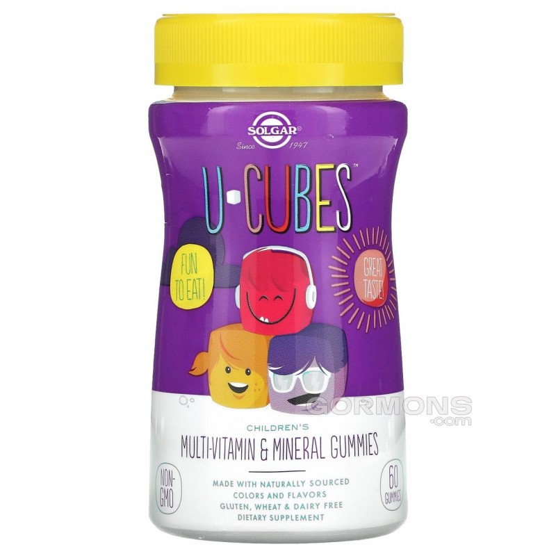 Дитячі мультивітаміни Solgar Multi Cube Pectin - 120 Gummies