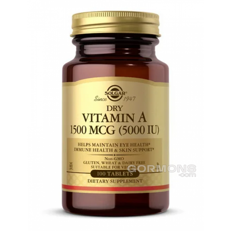 Витамін А Solgar VIT A 1500MCG (5000IU ) - 100 Tab