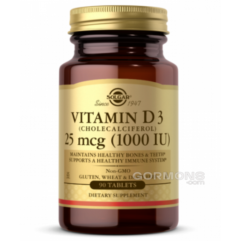 Вітамін Д3 Solgar Vitamin D3 1000 IU - 90 tab