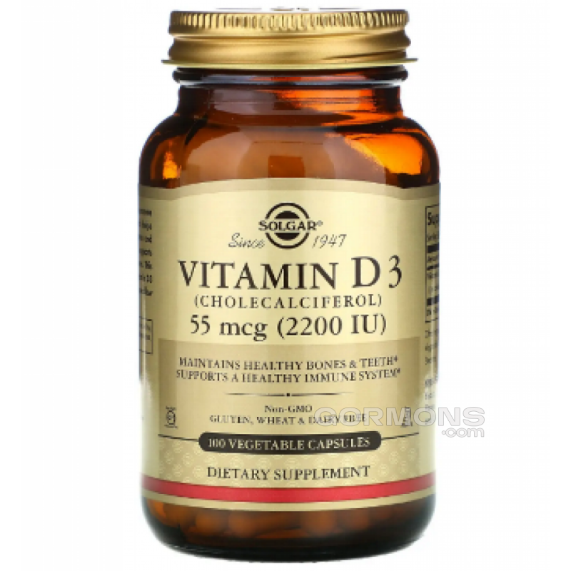 Витамин Д Solgar Vitamin D3 Veg 2200 IU - 100 tab