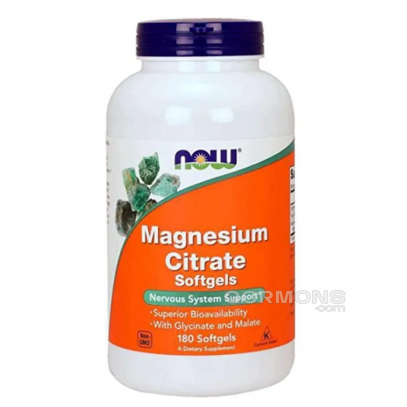 Витамины NOW Foods Magnesium Citrate 180 softgels Витамины NOW Foods Magnesium Citrate 180 softgels