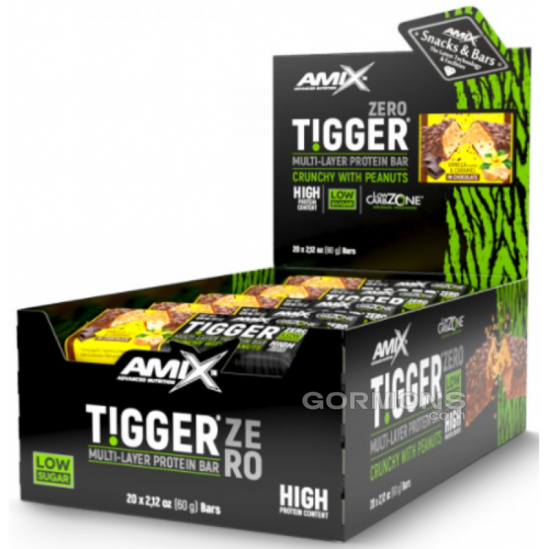 Протеїнові батончики Amix TiggerZero Multi-Layer Protein Bar 20x60g