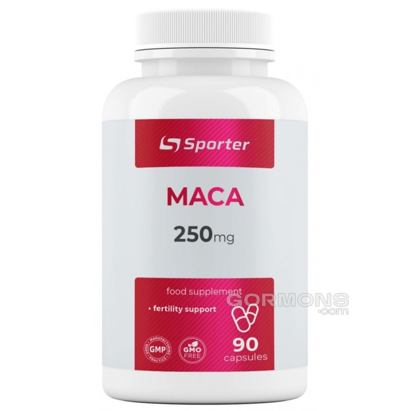 Підвищення лібідо, для чоловіків і жінок Sporter Maca 250 мг — 90 капс