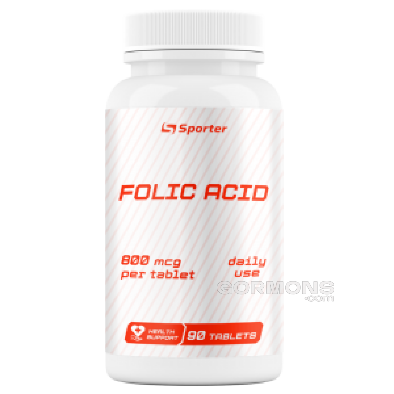 Фолиевая кислота Sporter Folic Acid 800 мкг - 90 таб