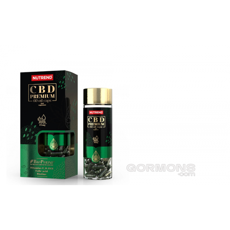 Канабідіол Nutrend CBD Premium 60 oil caps
