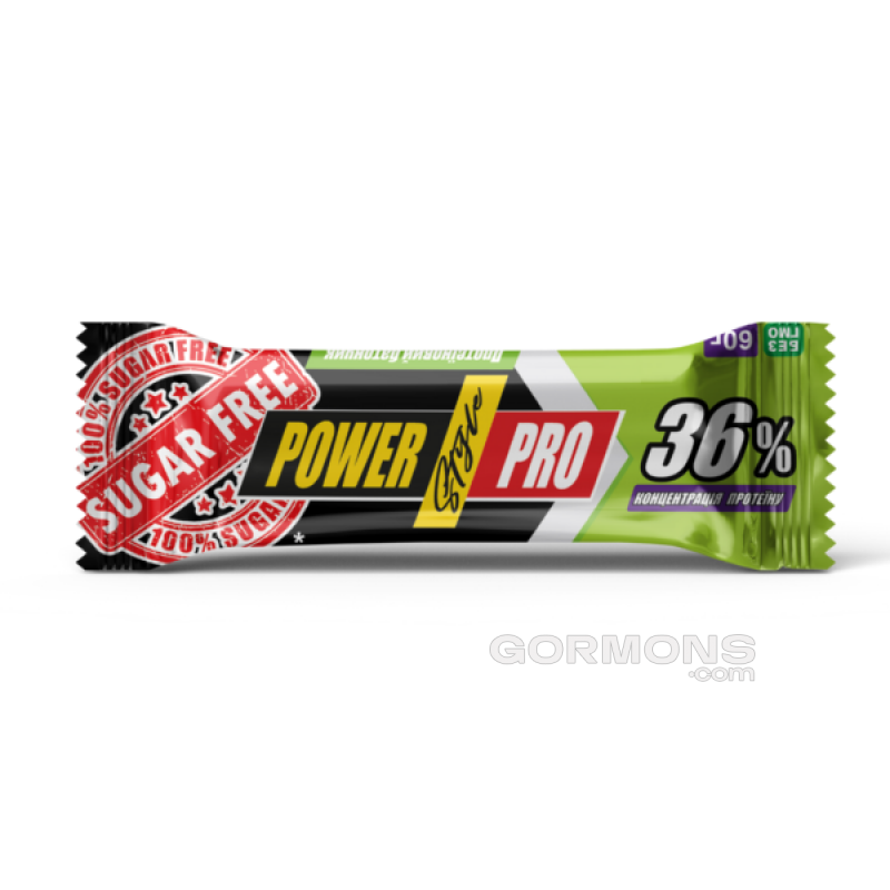 Протеїновий батончик Power Pro Батончик 36% горіх без цукру 20х60 г