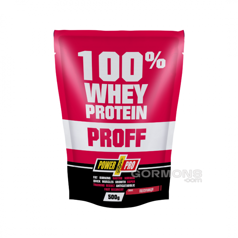 Протеин Power Pro 100% Whey Protein Proff полуниця 500г