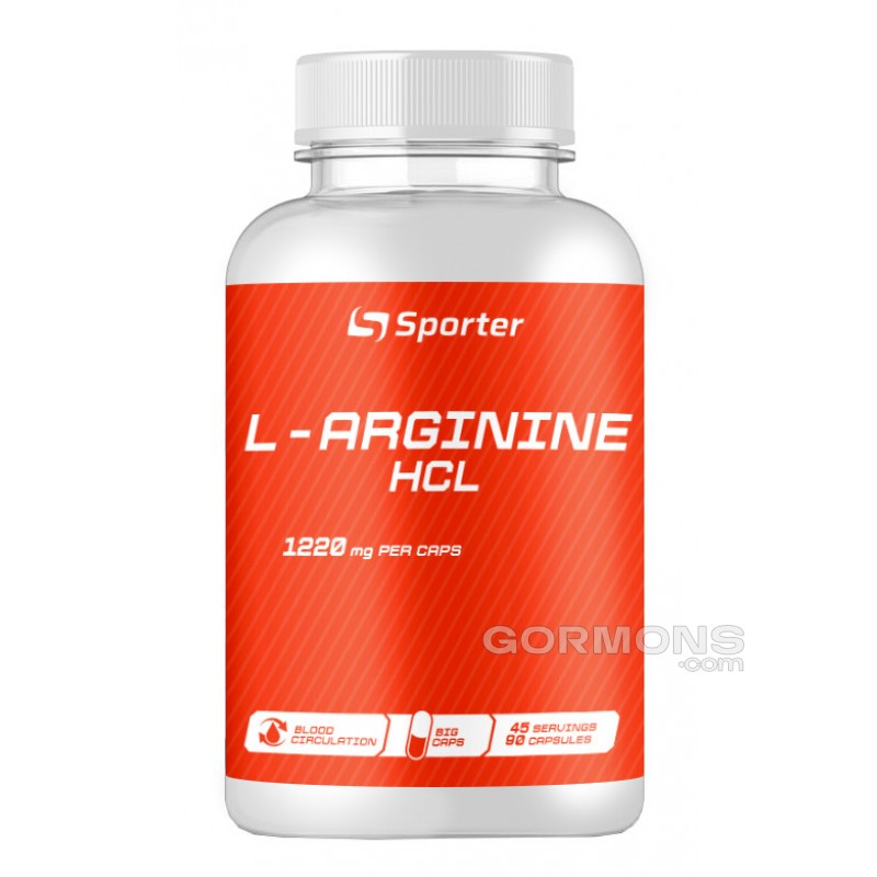 Аргинин Sporter L - Arginine HCL - 90 капс