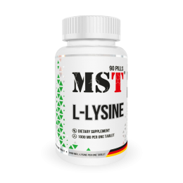 Амінокислоти MST L-Lysine 1000 mg 90 tab