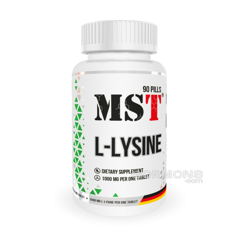 Амінокислоти MST L-Lysine 1000 mg 90 tab