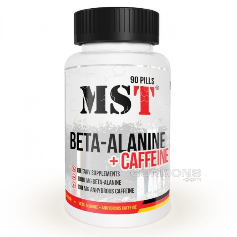 Предтренировочний комплекс MST Beta Alanine + Caffeine 90 tab