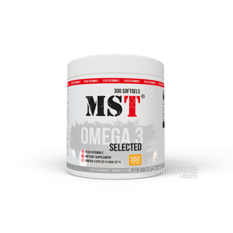 MST Omega 3 Selected | Омега 3 + вітамін Е | EPA 330 DHA 220 | 300 капсул